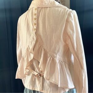 Free People Victorian Ruffled Jacket